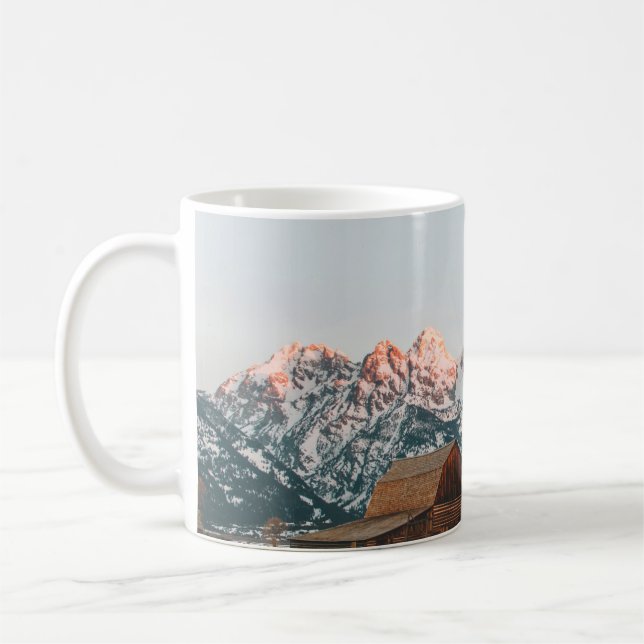 Morning Sunrise Cabin Grand Teton Nationalpark Kaffeetasse (Links)