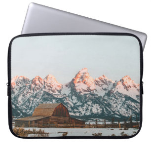 Morning Sunrise Cabin Grand Teton Nationalpark Laptopschutzhülle