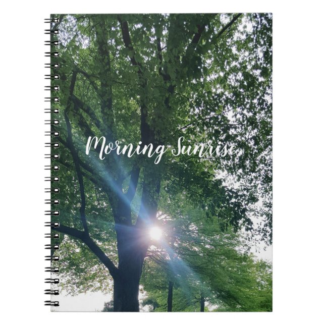 Morning Sunrise Spiral Notebook Notizblock (Vorderseite)