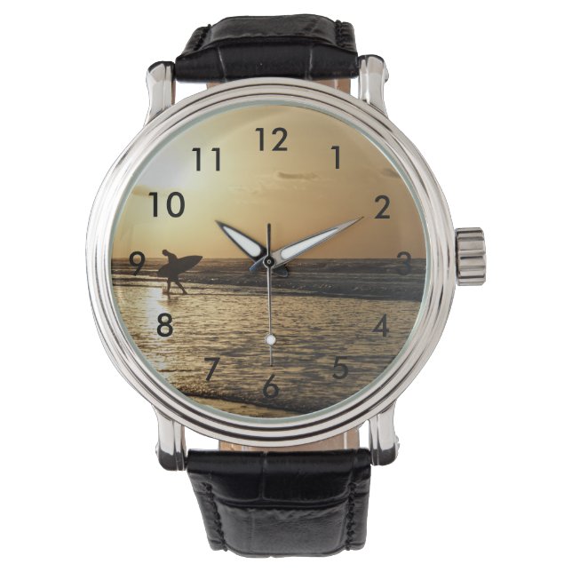 Morning Surfer Armbanduhr (Vorderseite)