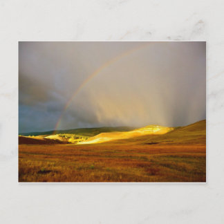 Morning Thunderstorm Mountain Rainbow Postkarte