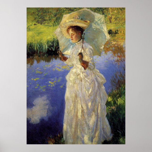 Morning Walk von John Singer Sargent Poster (Vorne)