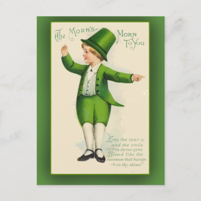 Morn's Morn to You St Patrick's Day Cards Postkarte (Vorderseite)