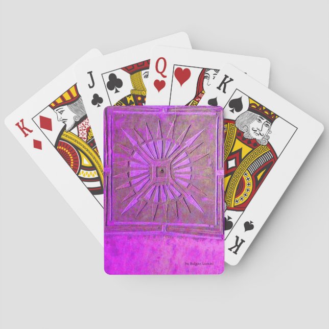 MORNSTAR Fuchsia, Lila Violett Spielkarten (Rückseite)