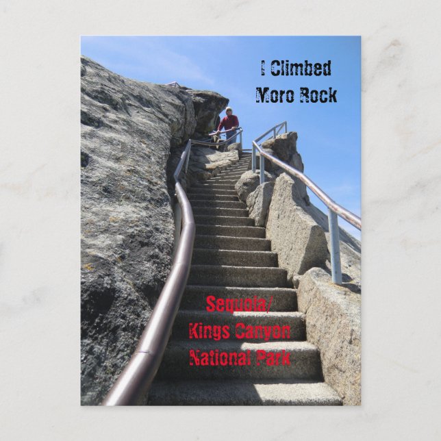 Moro Rock Sequoia Nationalpark Postcard Postkarte (Vorderseite)