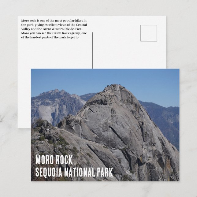 Moro Rock Sequoia Nationalpark Postkarte (Vorne/Hinten)