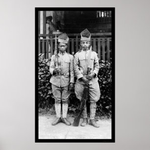Moro-Soldaten Philippinen 1909 Poster