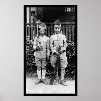 Moro Soldiers Philippinen 1909 Poster