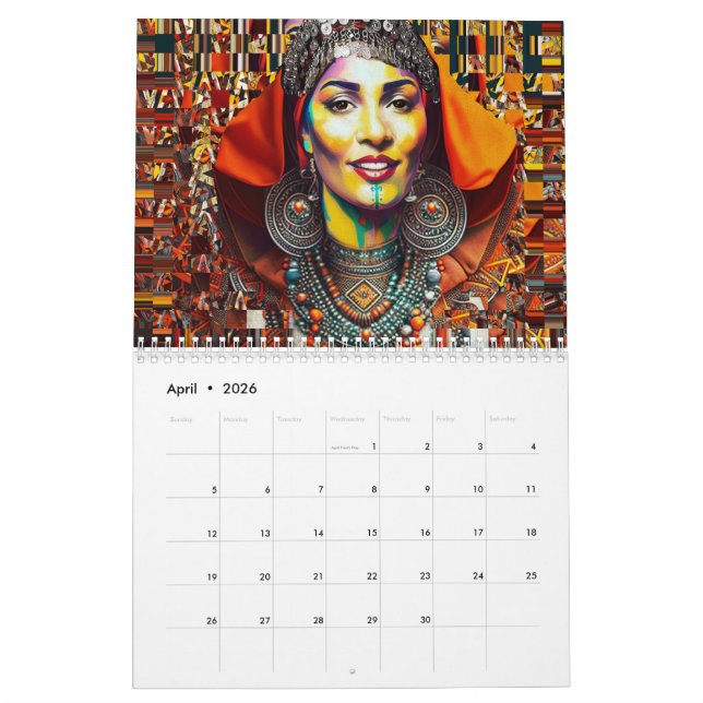 Moroccan Amazigh Beauty Calendrier (Apr 2026)