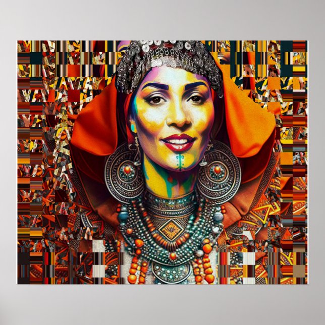 Moroccan Amazigh Beauty V3 Poster (Vorne)