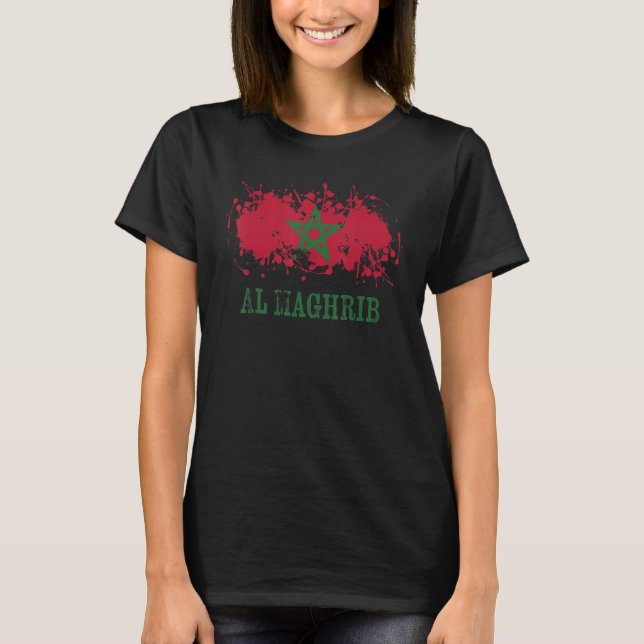 Moroccan enthusiasts for al Maghrib and Morocco T-Shirt (Vorderseite)