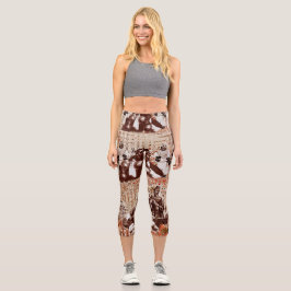 Moroccan Feast V 4 Capri Leggings