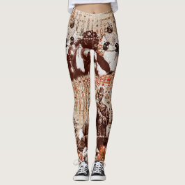 Moroccan Feast V 4 Leggings