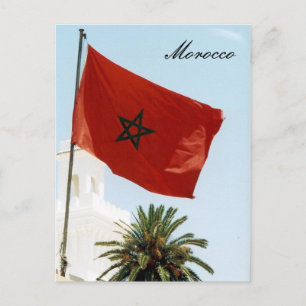 Moroccan Flag Postkarte