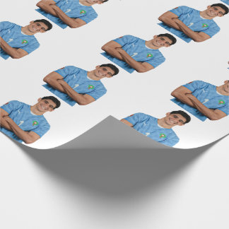 Moroccan Football Player Stickers Geschenkpapier