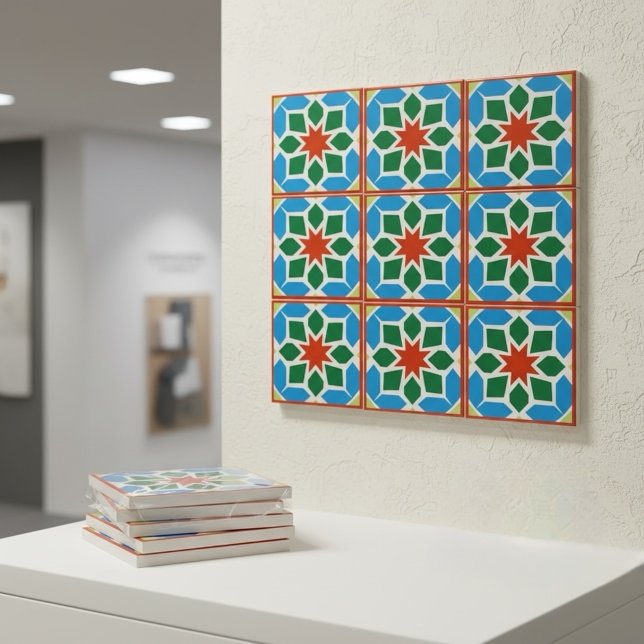 Moroccan Geometric Ceramic Tile Decor Fliese (Von Creator hochgeladen)