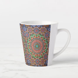 Moroccan Geometric Pattern Milchtasse