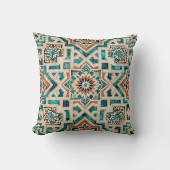 Moroccan Mosaic Pattern Kissen (Vorderseite)