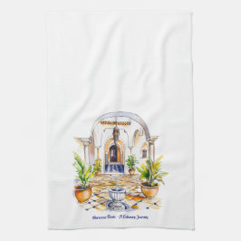 Moroccan Oasis - A Culinary Journey Kitchen Towels Geschirrtuch