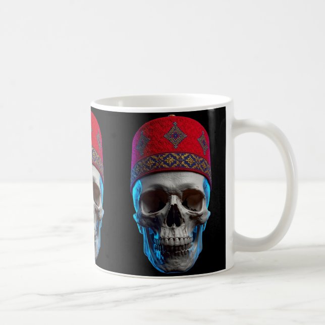 Moroccan Skull Art Kaffeetasse (Rechts)
