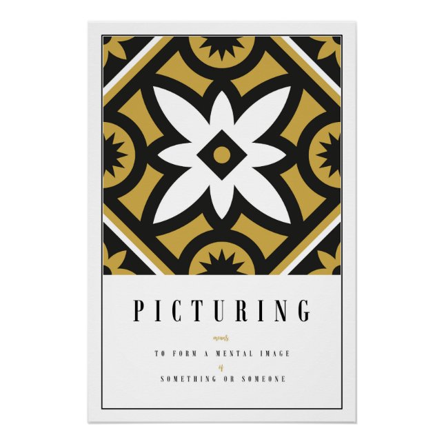 Moroccan Tapestry  Poster (Vorderseite)