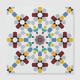 Moroccan Zelije!Moroccan Zellige Magnetkarte
