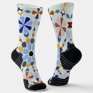 Moroccan Zelije!Moroccan Zellige Socken