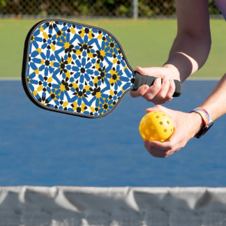 Moroccan Zellige Geometric Pattern Professional Pickleball Schläger