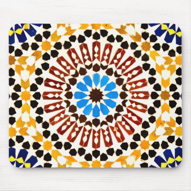 Moroccan Zellige Inspiration Mousepad (Vorne)