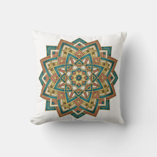 Moroccan Zellij Tile Art Pillow Kissen