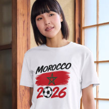 Morocco 2026 Soccer Fan Football Supporter Pride 