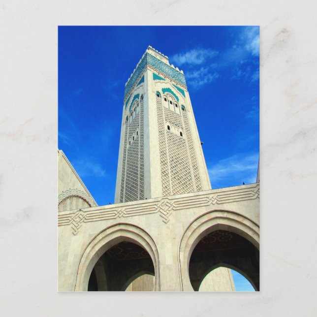 Morocco hassan minaret postkarte (Vorderseite)