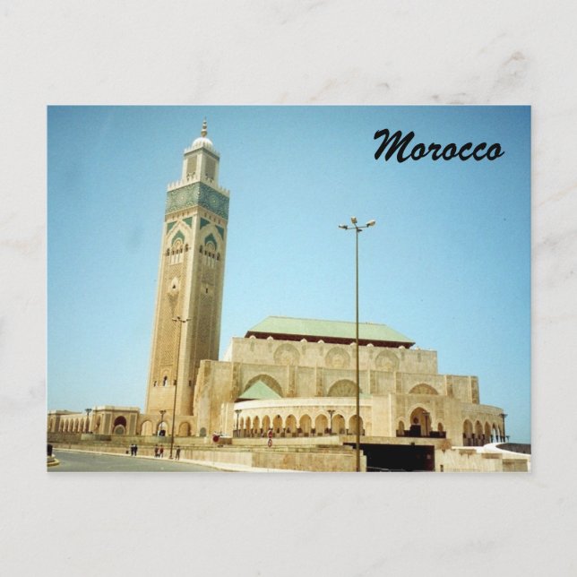 Morocco hassan postkarte (Vorderseite)