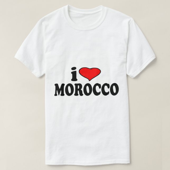 Morocco I Love Morocco T-Shirt (Design vorne)