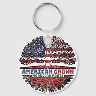 Morocco Moroccan US American United States Schlüsselanhänger