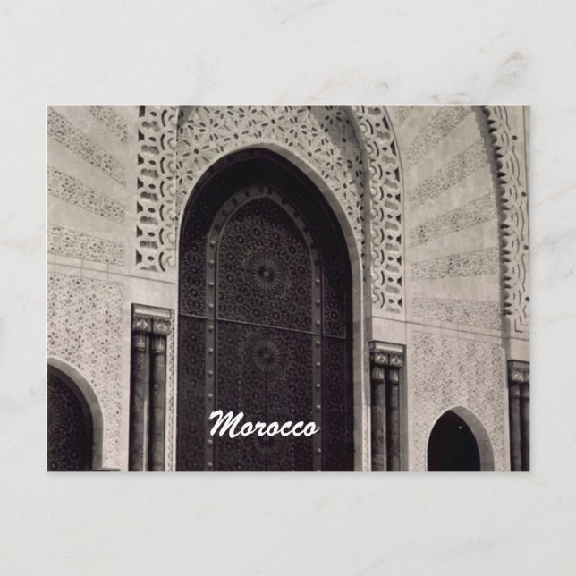 Morocco-Moschee Postkarte (Vorderseite)