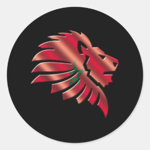 Morocco Runder Aufkleber