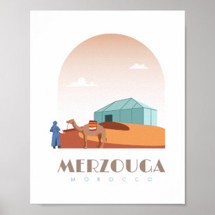 Morocco Skyline von Merzouga Poster