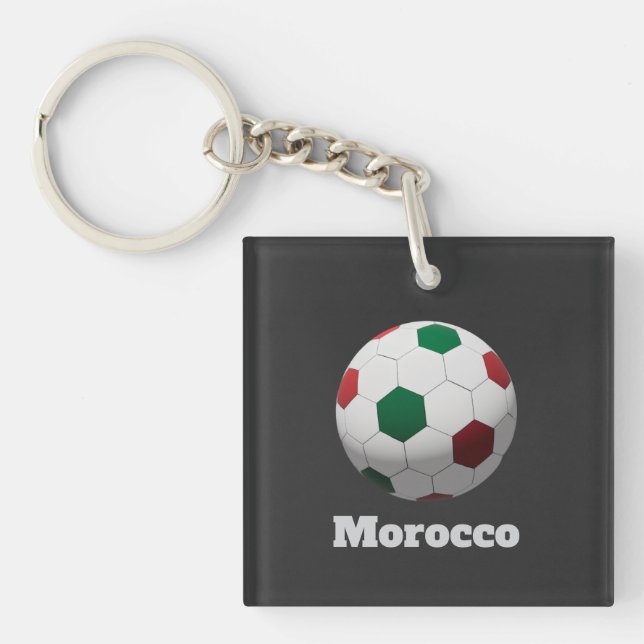 Morocco Soccer Schlüsselanhänger (Vorderseite)