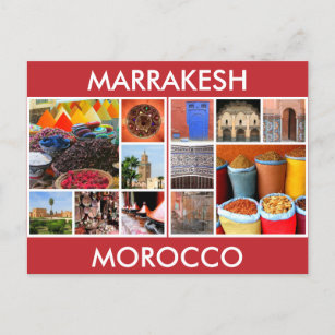 Morocco Szenen Marrakesch Postkarte