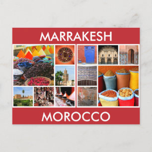 Morocco Szenen Marrakesh Postkarte