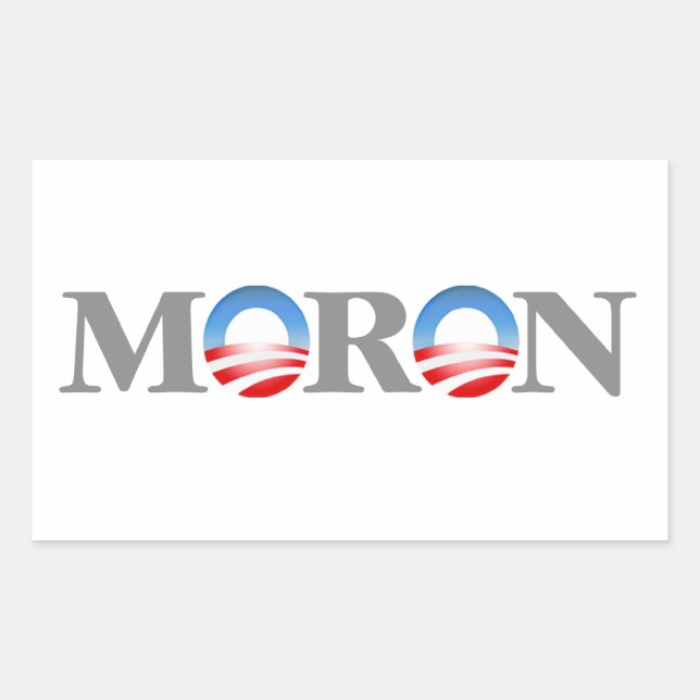 Moron Rechteckiger Aufkleber (Vorderseite)