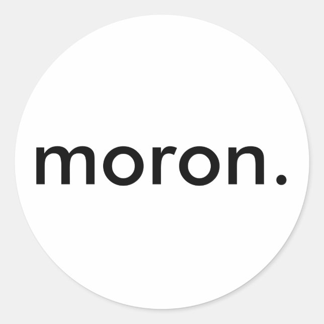 Moron Sticker (Vorderseite)