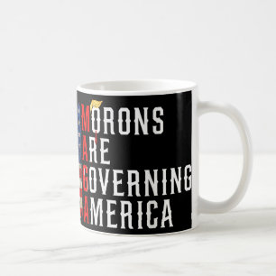 Moronen regieren Amerika lustig Trump 2024 Kaffeetasse