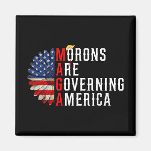 Moronen regieren Amerika lustig Trump 2024 Magnet