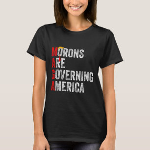 Moronen regieren Amerika lustig Trump 2024 T-Shirt
