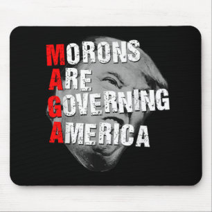 Moronen regieren Amerika lustig Trump 2025 Mousepad