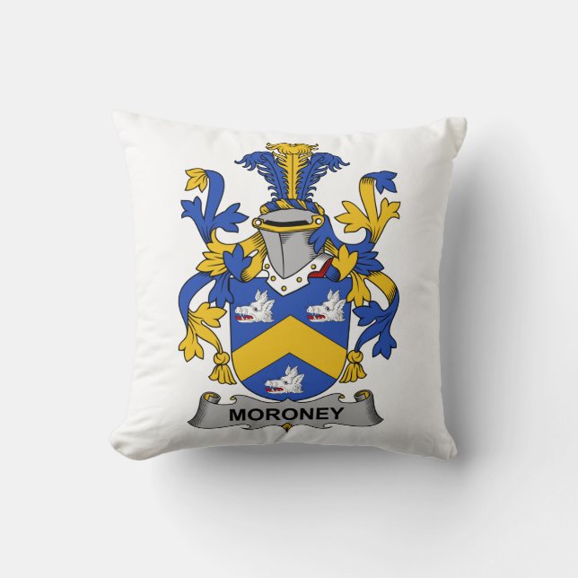 Moroney Familienwappen Kissen (Vorderseite)