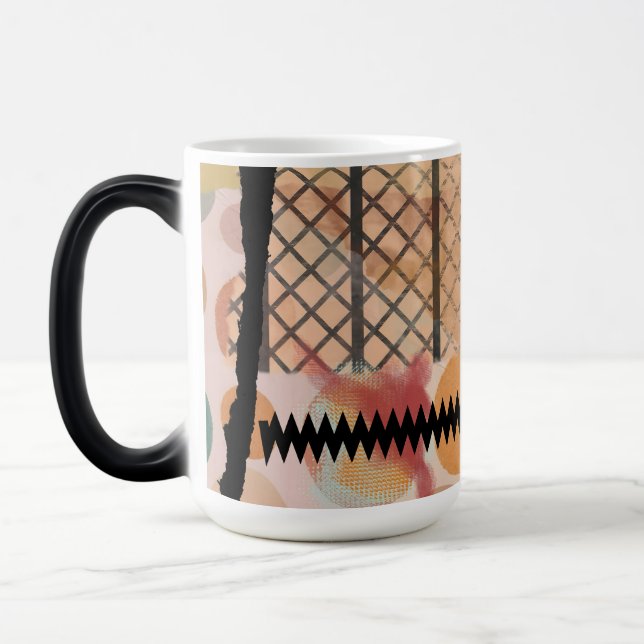 Morpher tasse avec design abstrait à révéler (Gauche)
