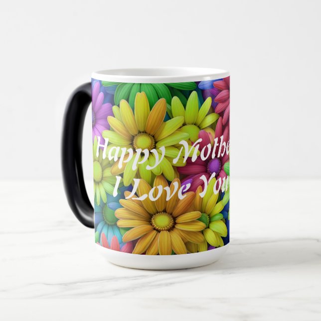 Morphing Mug - Bonne fête des mères ! Je T'Aime. (Devant gauche)